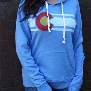 Colorado Limited blue Colorado flag hoodie